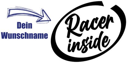 Racer inside Stickers