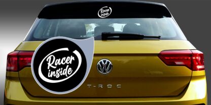 Racer inside Stickers Heckscheibe