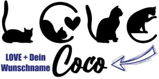 Katze Sticker Love