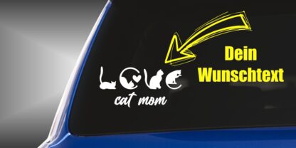 Katze Sticker Love Auto