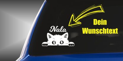 Katzen Sticker Auto